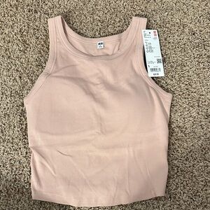 Uniqlo Women's Blush Tank Top with built in bra